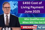 450 Cost of living payment june 2025